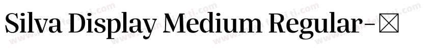 Silva Display Medium Regular字体转换